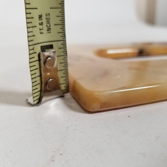 Vintage Plastic Tissue Box Cover Lid Insert Marble - Picture 12 of 12